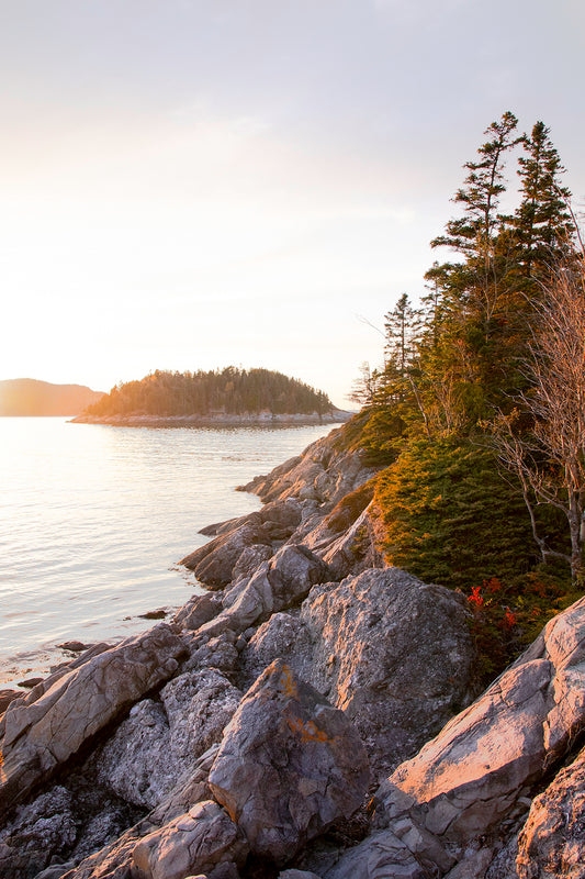 Couché de soleil de l'île au massacre