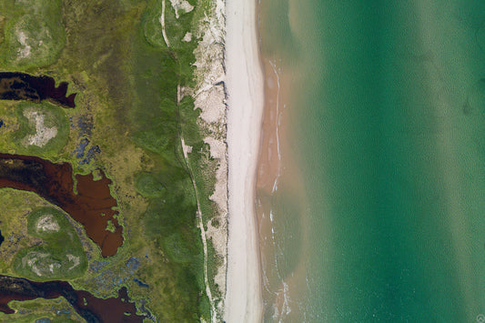 Sandy Beach vue du ciel